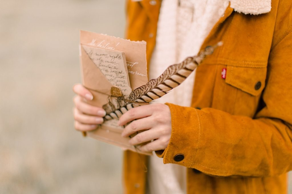 letter in the hands